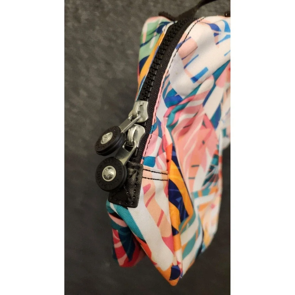 Kipling Kids Lunch Bag Tropical Nature Print Multicolor Nylon Monkey Keychain